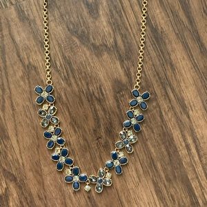 J.crew crystal flower necklace